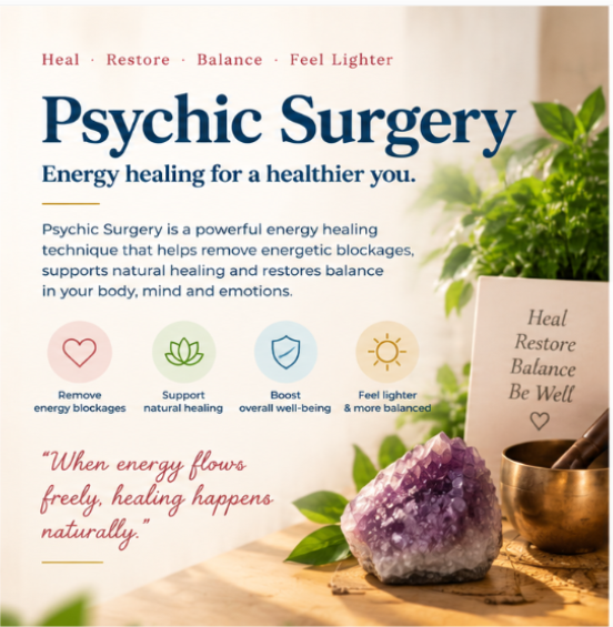 Soft, spiritual atmosphere for energy healing work